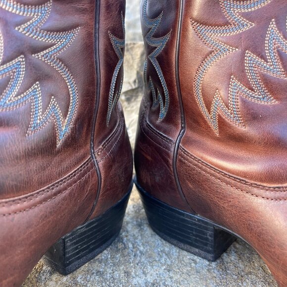 Ariat Men Western Cowboy Boots Size 12D Brown Leather Classic Ranch Rodeo Farm - Picture 5 of 16